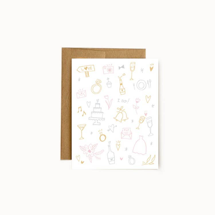 Hello Doodle - Wedding Doodles Card
