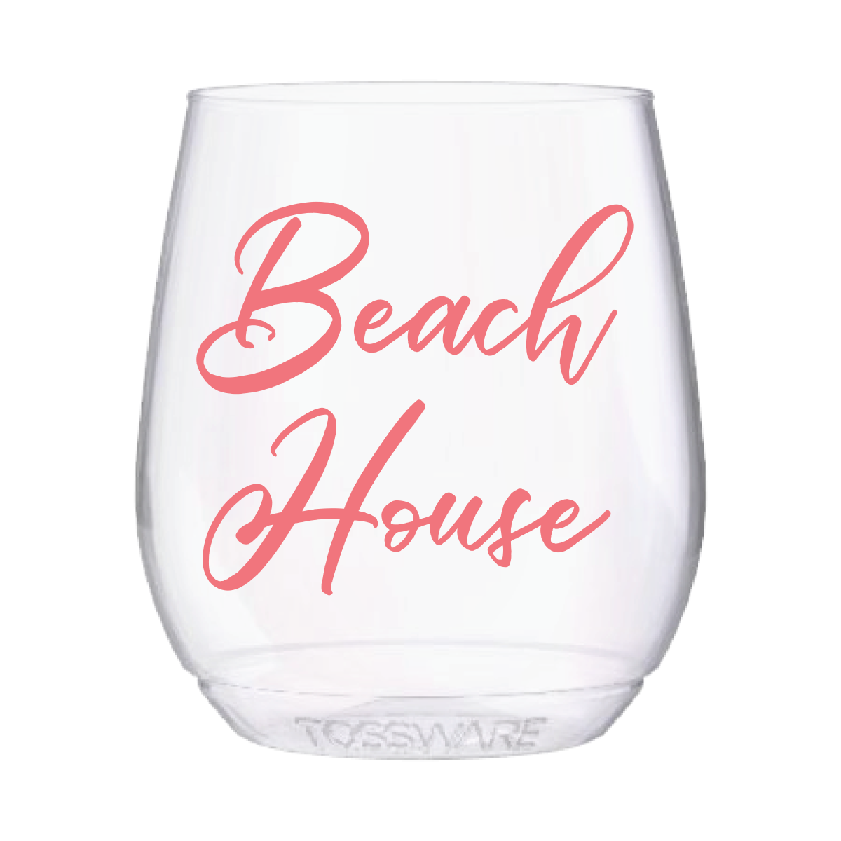 Sip Hip Hooray - Beach House 14oz Stemless Wine Tossware - Summer