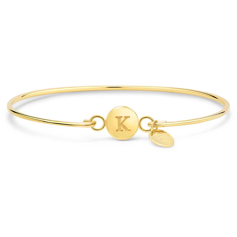 Stia Jewelry: Gold Love Letters Bracelets - Main Image