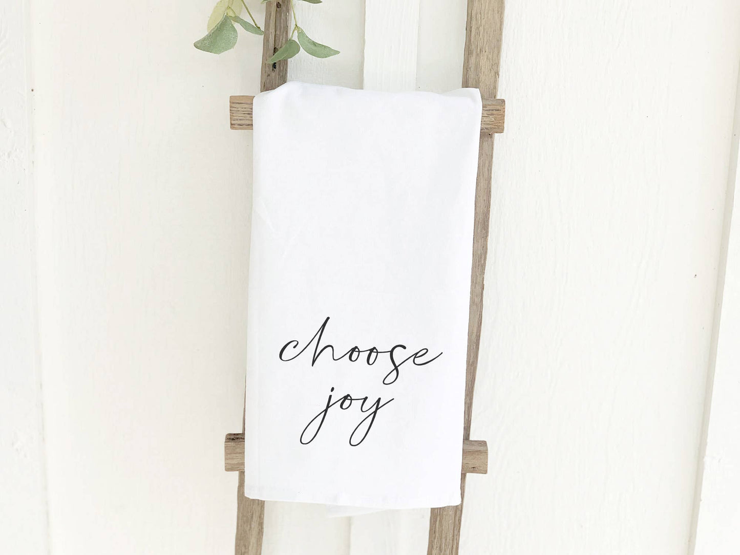 Indigo Tangerine - Choose Joy - Cotton Tea Towel