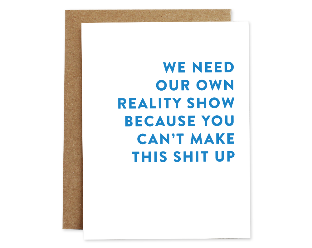 Rhubarb Paper Co. - Reality Show Friendship Card
