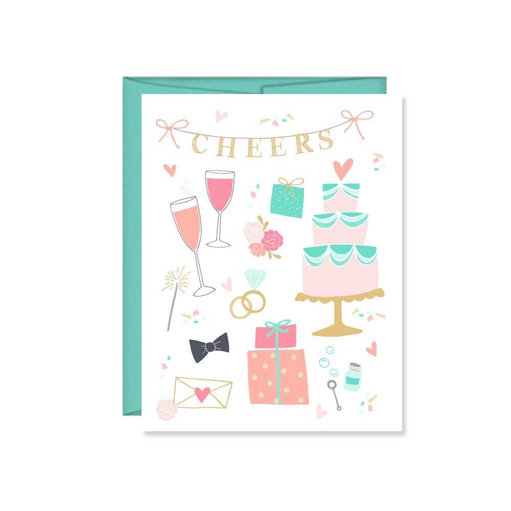 Pen & Paint - Wedding Cheers Card