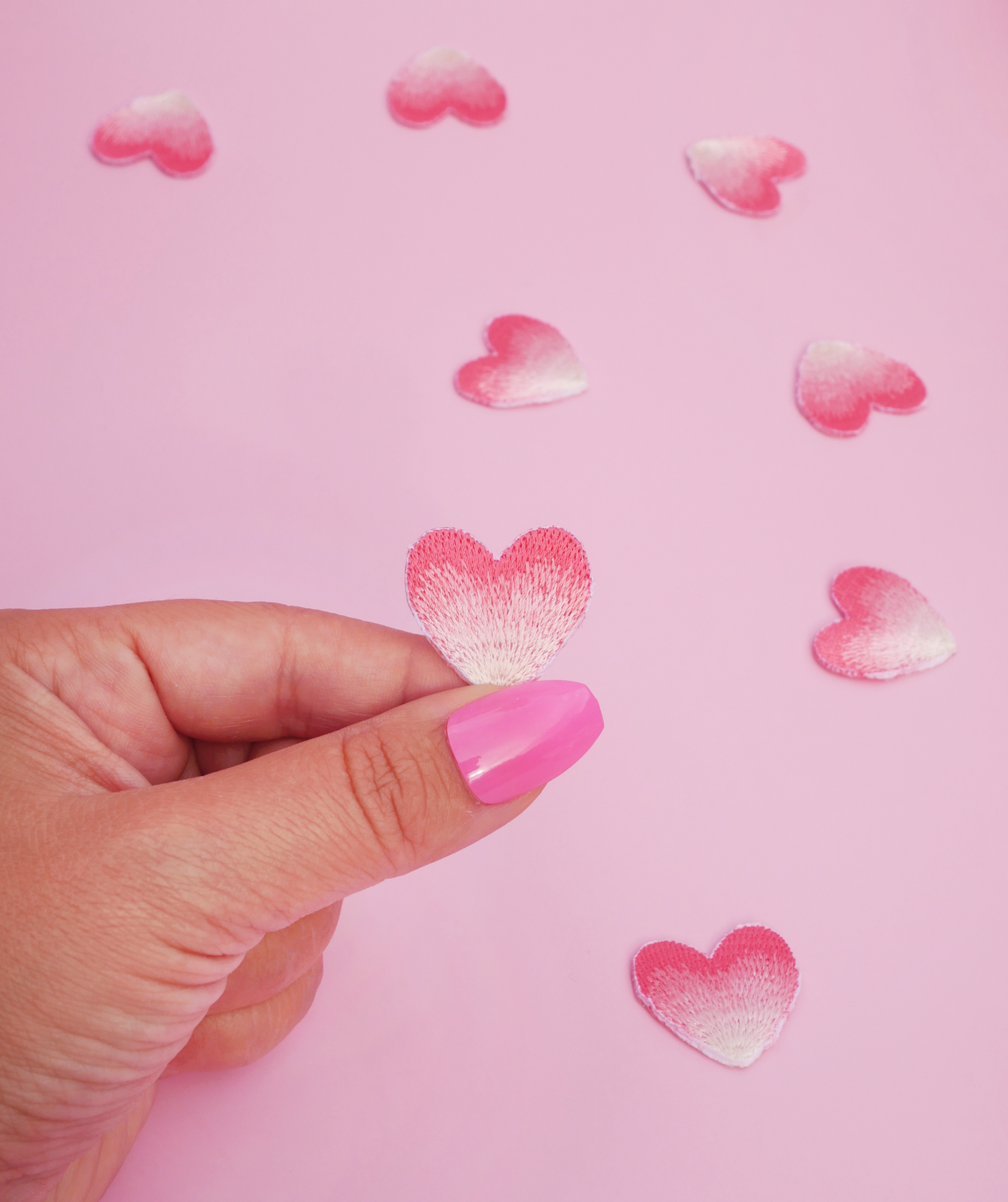 MALICIEUSE - Patch thermocollant Mini Coeur Grenadine