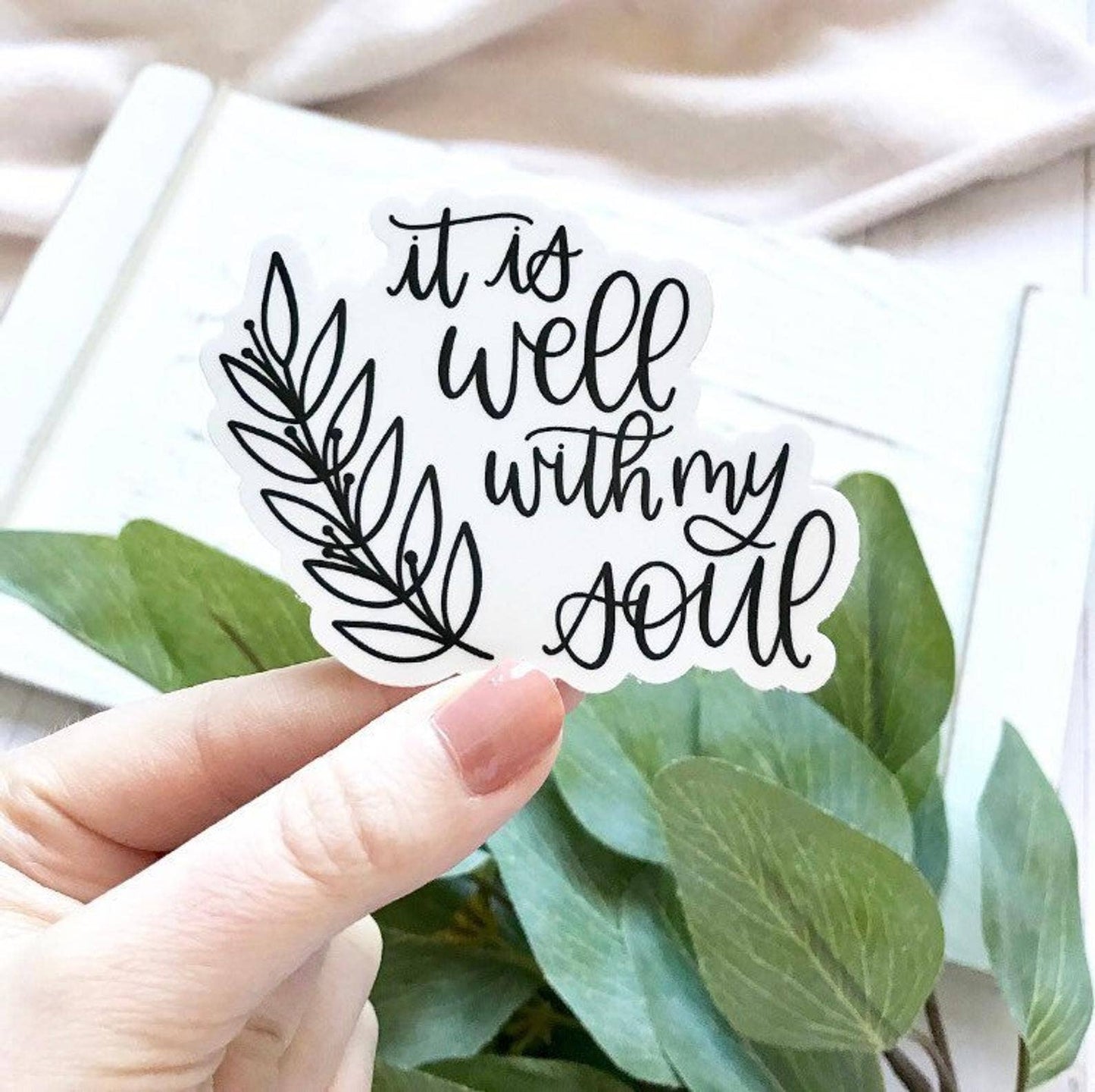 Elyse Breanne Design - It is Well Sticker 3x2.5in