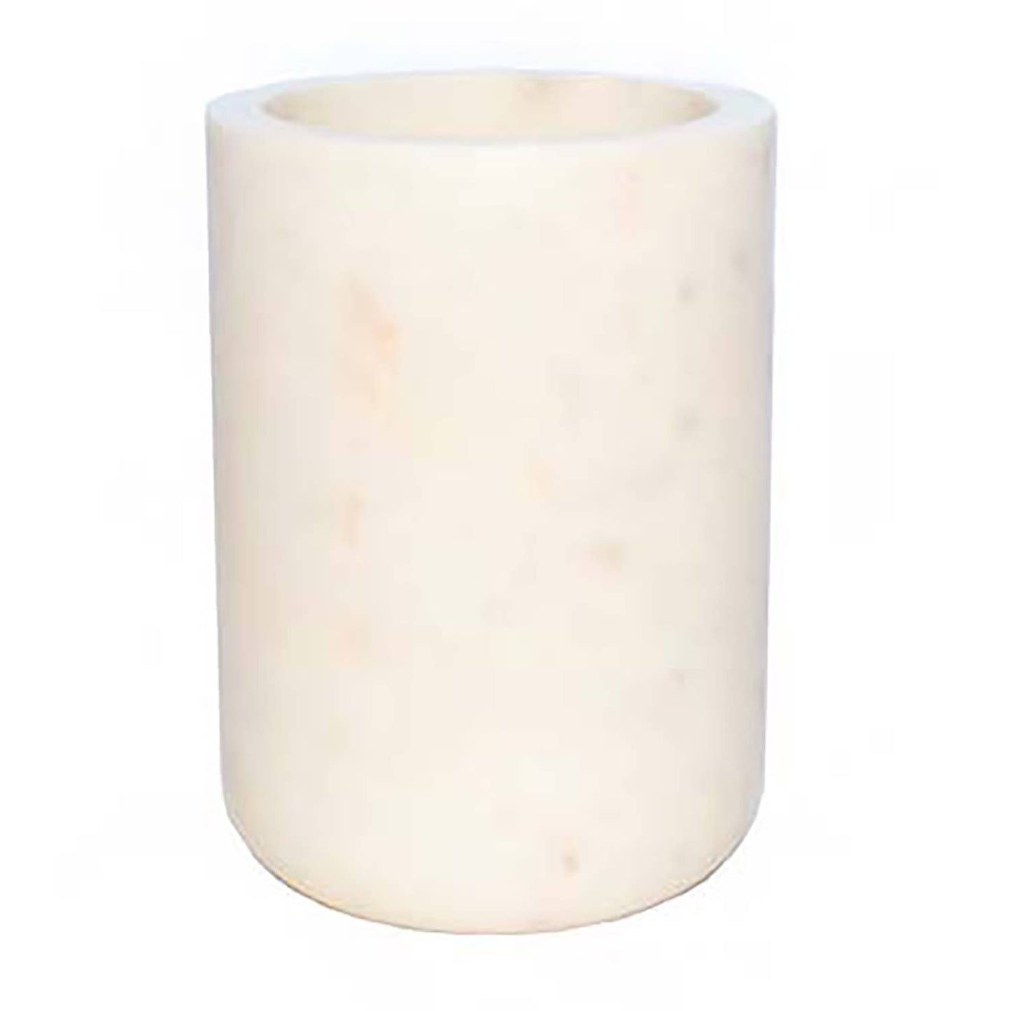 CounterArt and Highland Home - All Natural White Marble Wine Bottle Cooler
