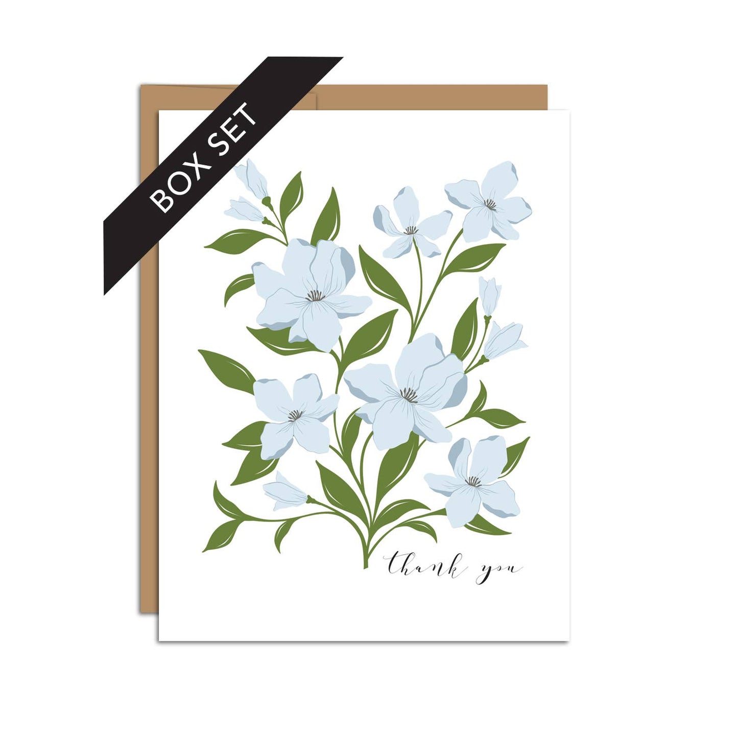 HAZELMADE - "Thank You" Dogwood Bouquet / Thank You / BOX SET OF 8