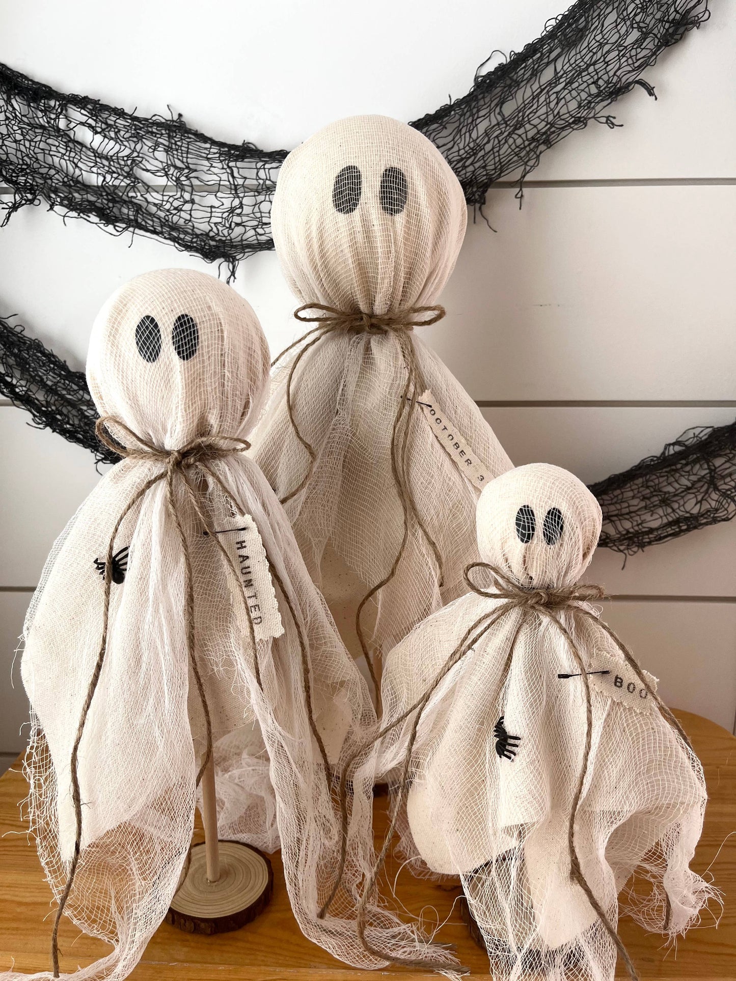 Kate + Em - Rustic Primitive Halloween Ghost Home Decor-3 Sizes: X-Large