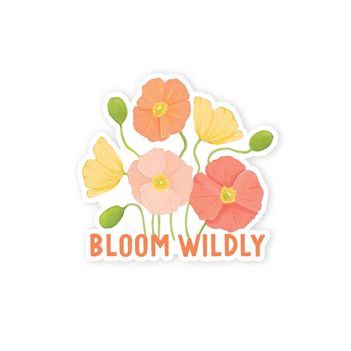 Isabella MG & Co. - Bloom Wildly Colorful Poppies Sticker