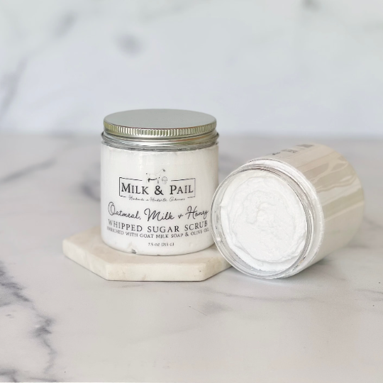 Milk & Pail - Oatmeal, Milk & Honey Whipped Sugar Scrub - 8oz