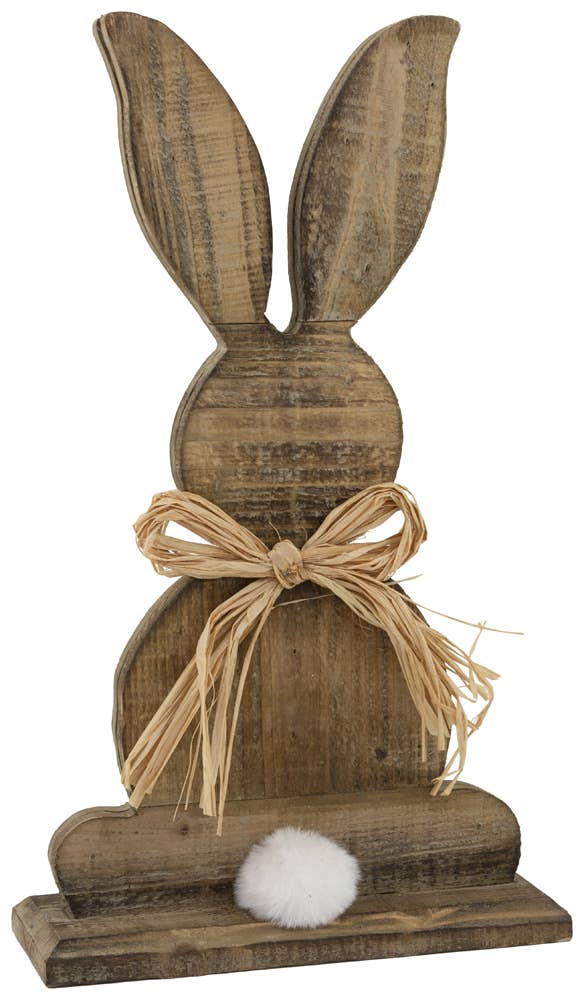 9" Tall Duchess Bunny Natural Easter Accent