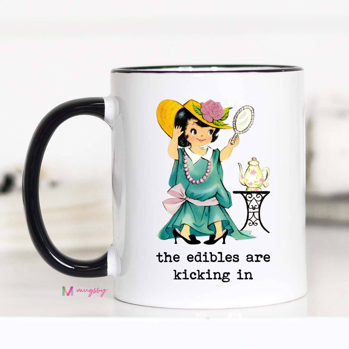 Mugsby - The Edibles are Kicking In Funny Coffee Mug