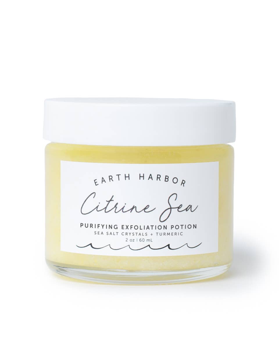 Earth Harbor Naturals - Tropical Exfoliator: Citrine Gemstone + Turmeric Oil