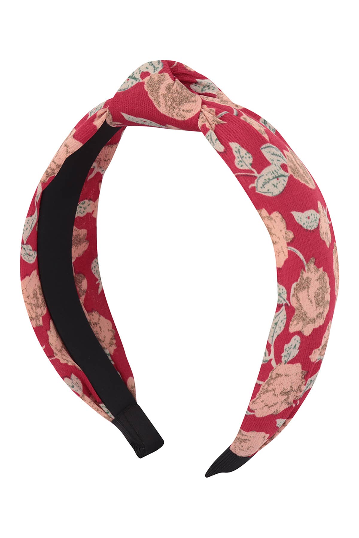 MYS Wholesale Inc - HDH3707 - FLOWER PRINT KNOTTED HEADBAND HAIR ACCESSORIES