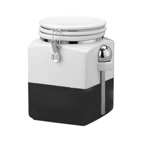 Twine - Pantry: Chalk Dipped Small Ceramic Canister