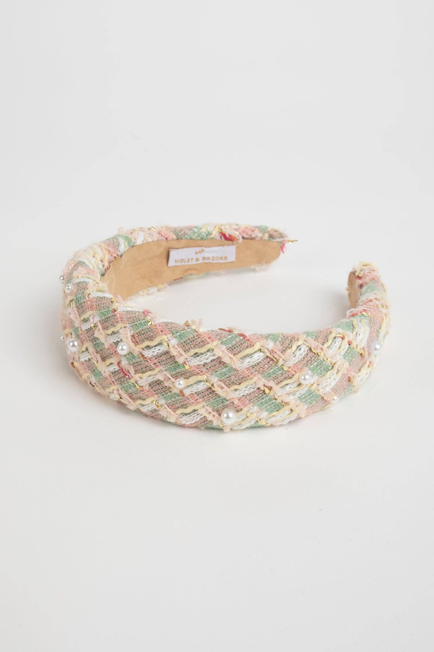 Violet & Brooks - Tweed Pearl Headband