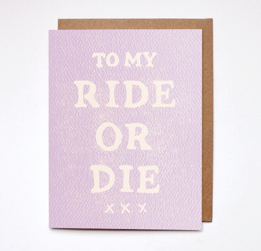 Daydream Prints - Ride or die card