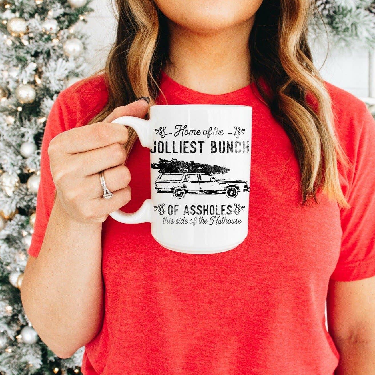 Love You a Latte Shop - Jolliest Bunch of Assholes 15 oz Mug