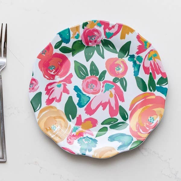 Mary Square - Garden Party Melamine Dinner Plate
