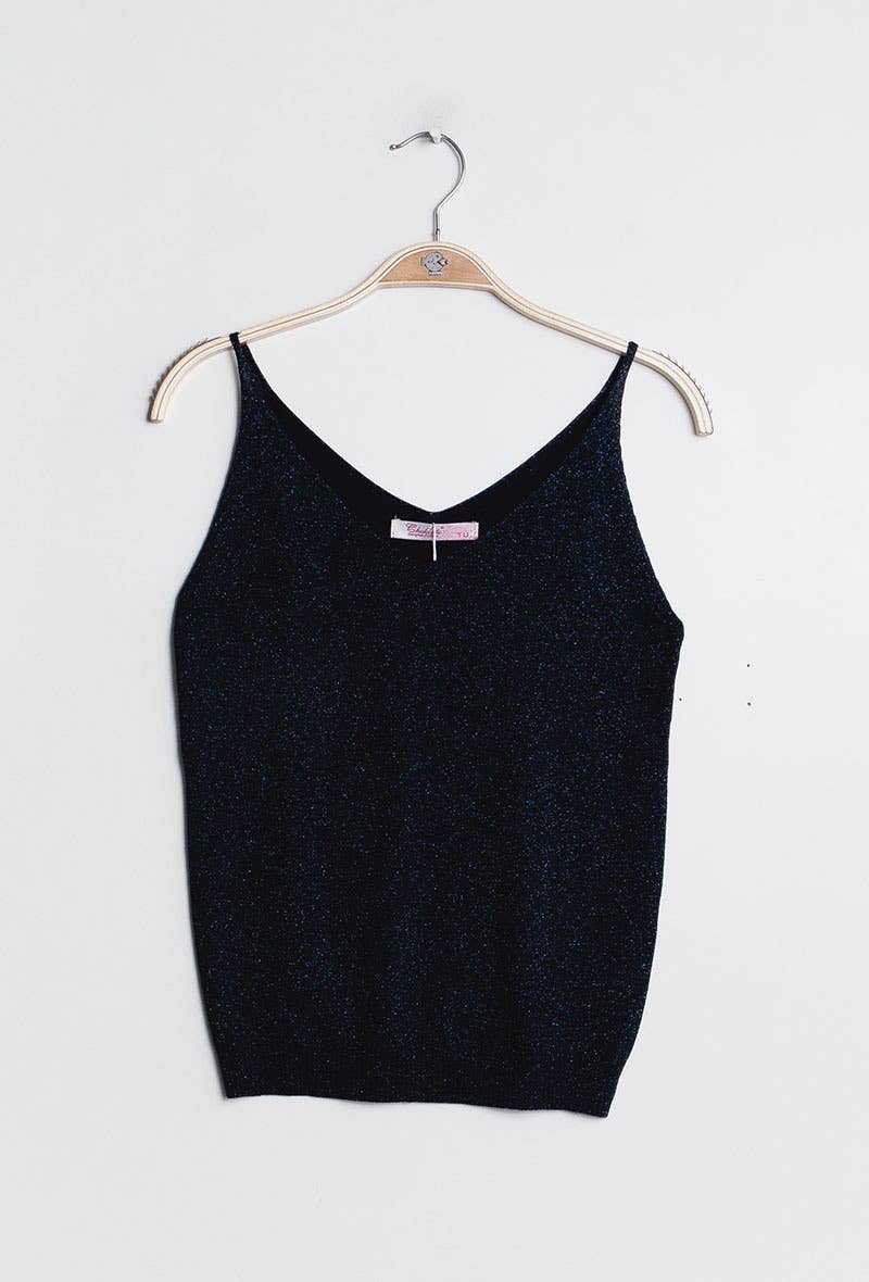 Choklate Paris - Brilliant Lurex Tank Top - Black