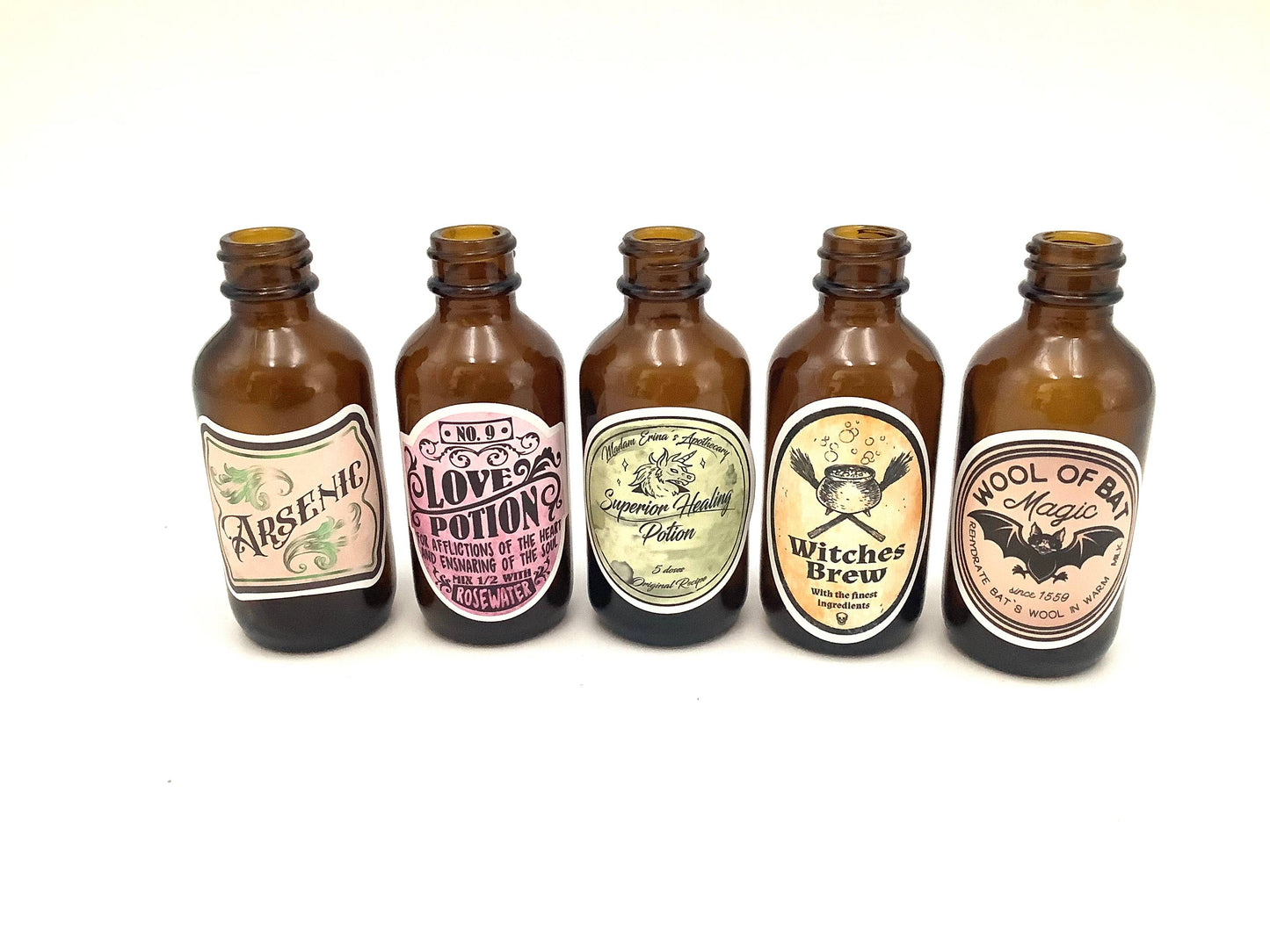 All Little Cute Things - Apothecary Bottles Assortment Flower Vases, Centerpiece