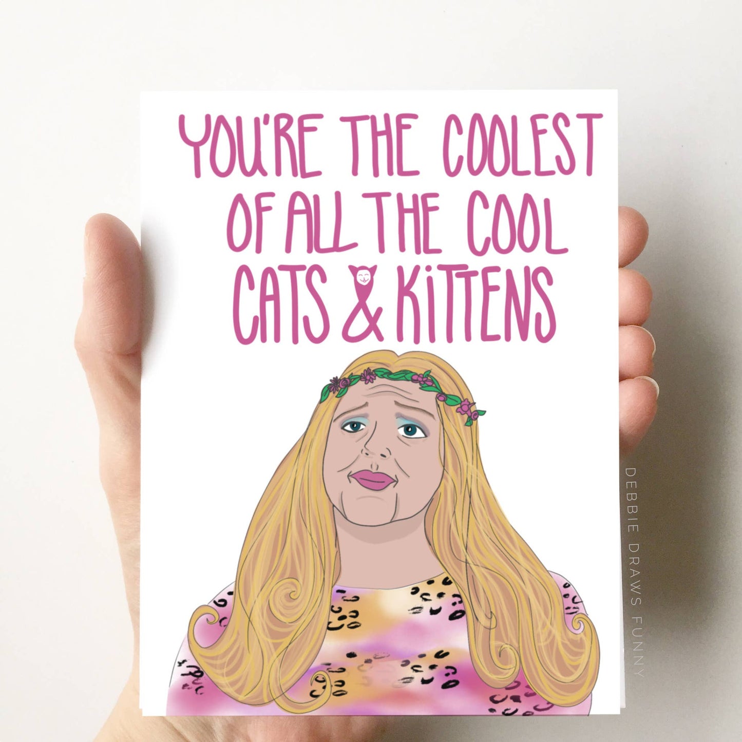 Debbie Draws Funny -Coolest Cats & Kittens Funny Tiger King Card
