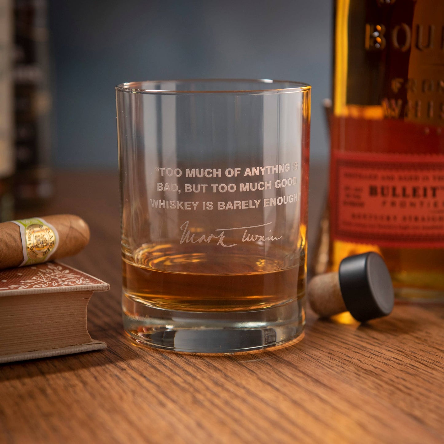 A to Z Imaging and Design - Mark Twain Quote Glass