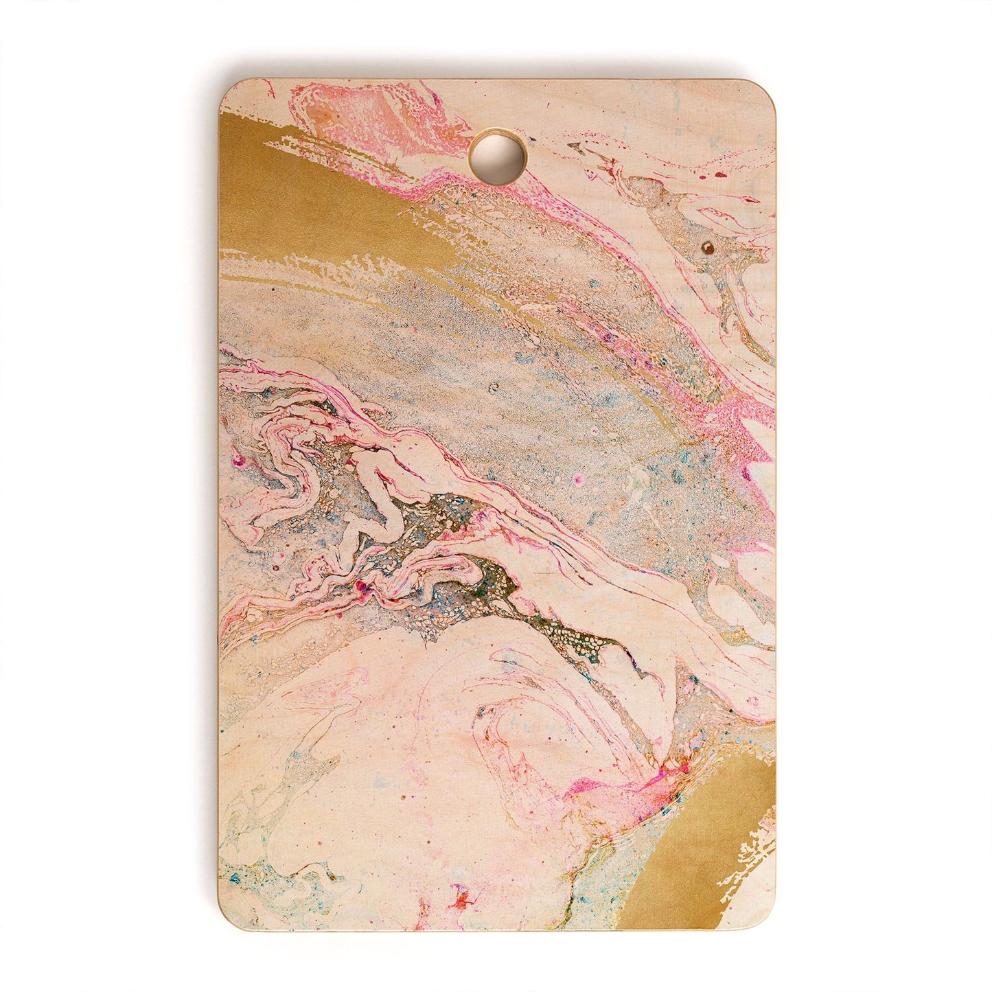 Deny Designs - Iveta Abolina Winter Marble Cutting Board Rectangle