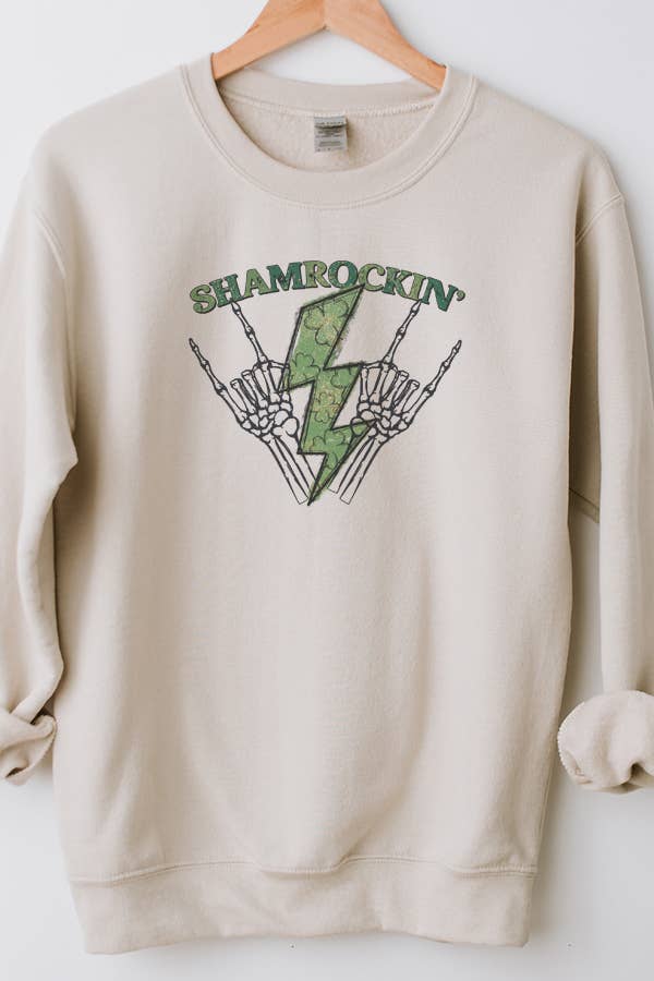 Cali Boutique - Shamrockin St Patricks Day Vintage Sweatshirt