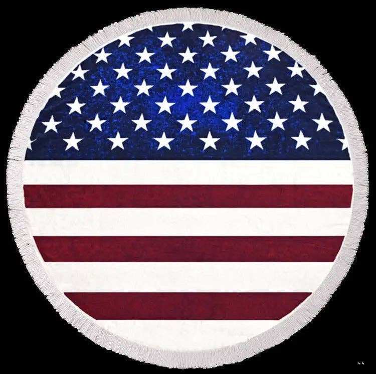 Summer Fun Round Towels - USA
