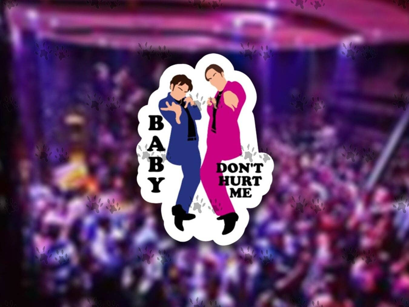 The Red Otter - A Night at the Roxbury, Baby Don't Hurt Me Sticker, Movie Quote Sticker, 90's Movies, Will Ferrell, Chris Kattan, Vinyl, Decal,free Shipping