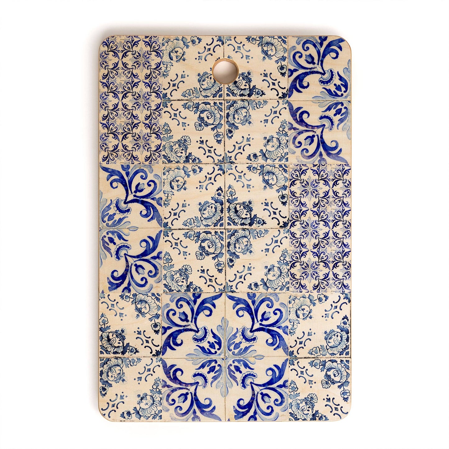 Deny Designs - Ingrid Beddoes Portuguese Azulejos Cutting Board Rectangle
