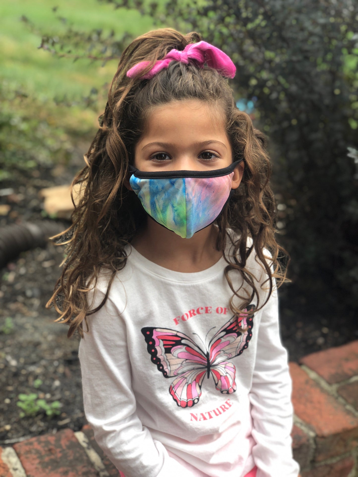 Multi Tie Dye Kids Mask