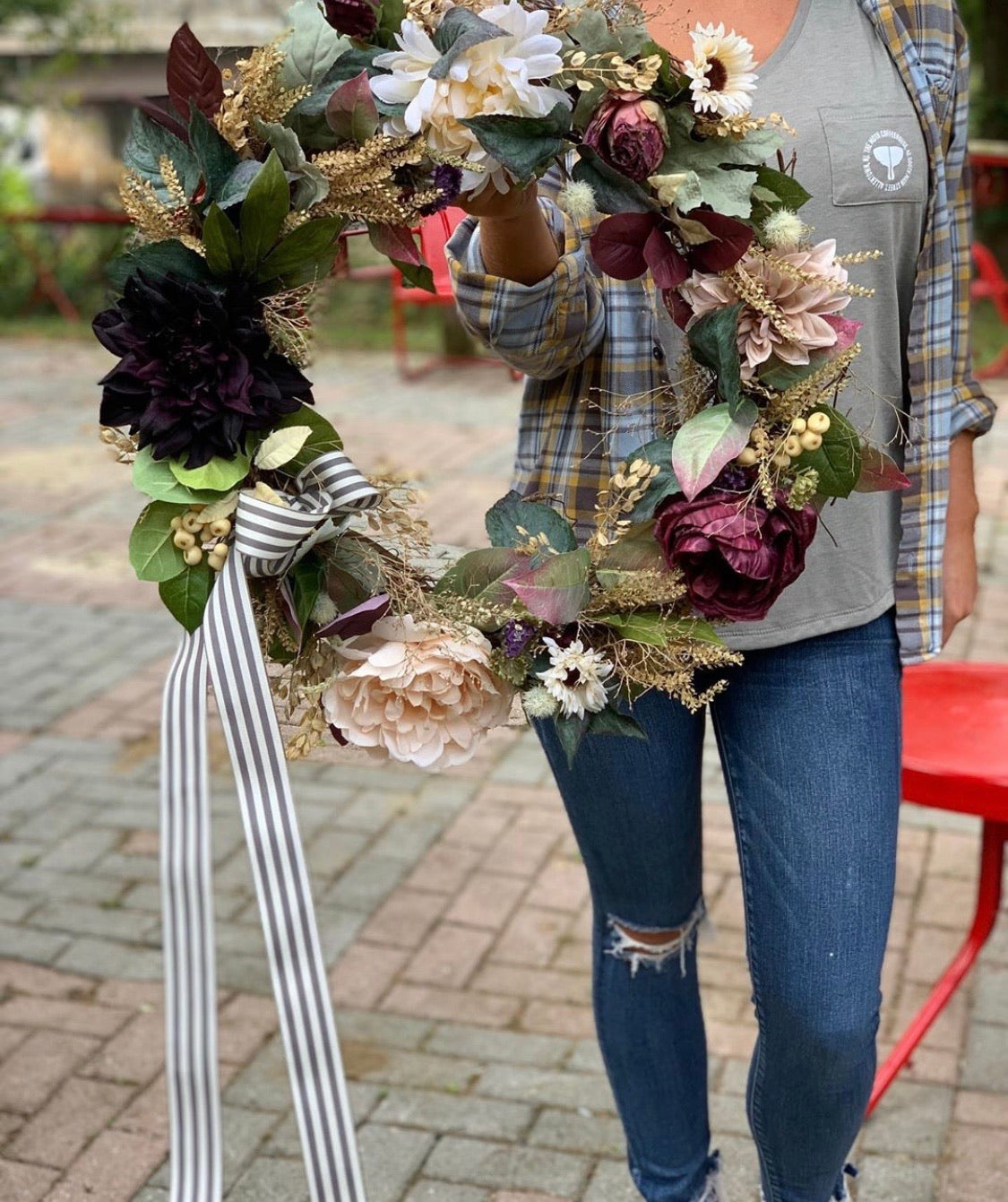 Fall Wreath - Dark and Muted Fall Tones