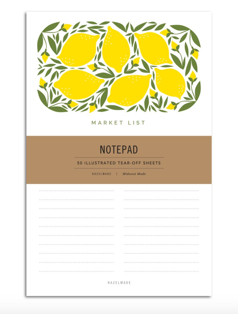 HAZELMADE - Notepad Large - Lemons