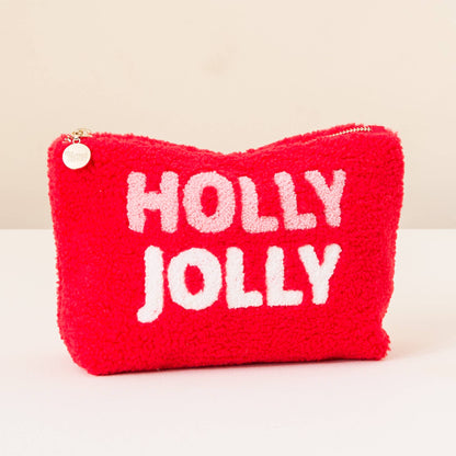 The Darling Effect - Teddy Pouch - Holly Jolly