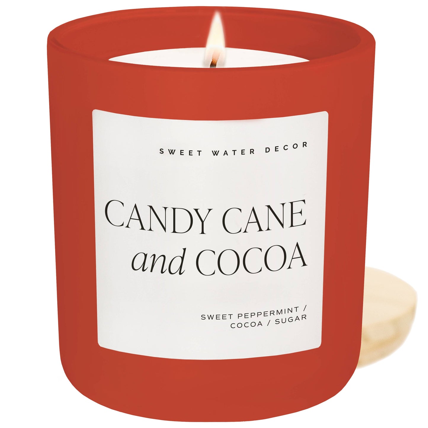 Sweet Water Decor - Candy Cane & Cocoa Soy Candle - 15 oz