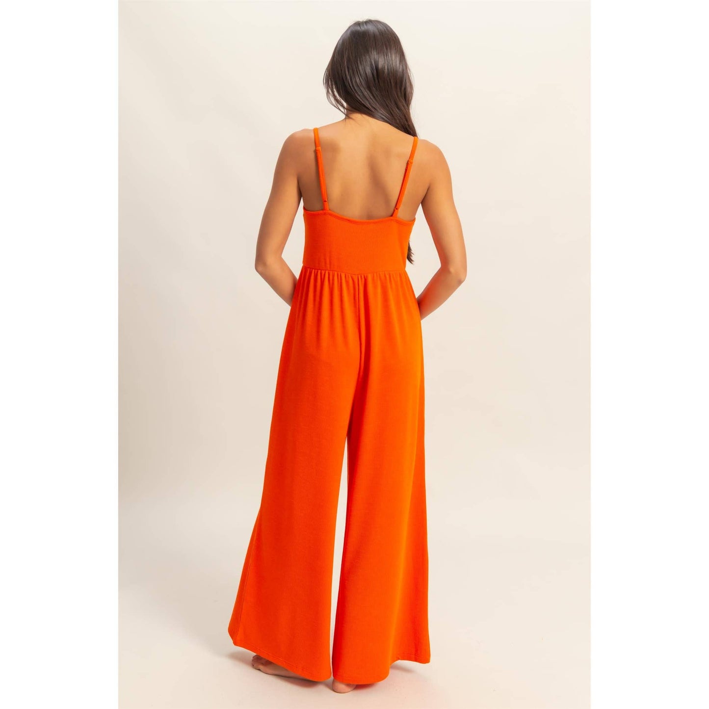 HYFVE - DZ25A984-Scoop Neck Sleeveless Wide Leg Jumpsuit