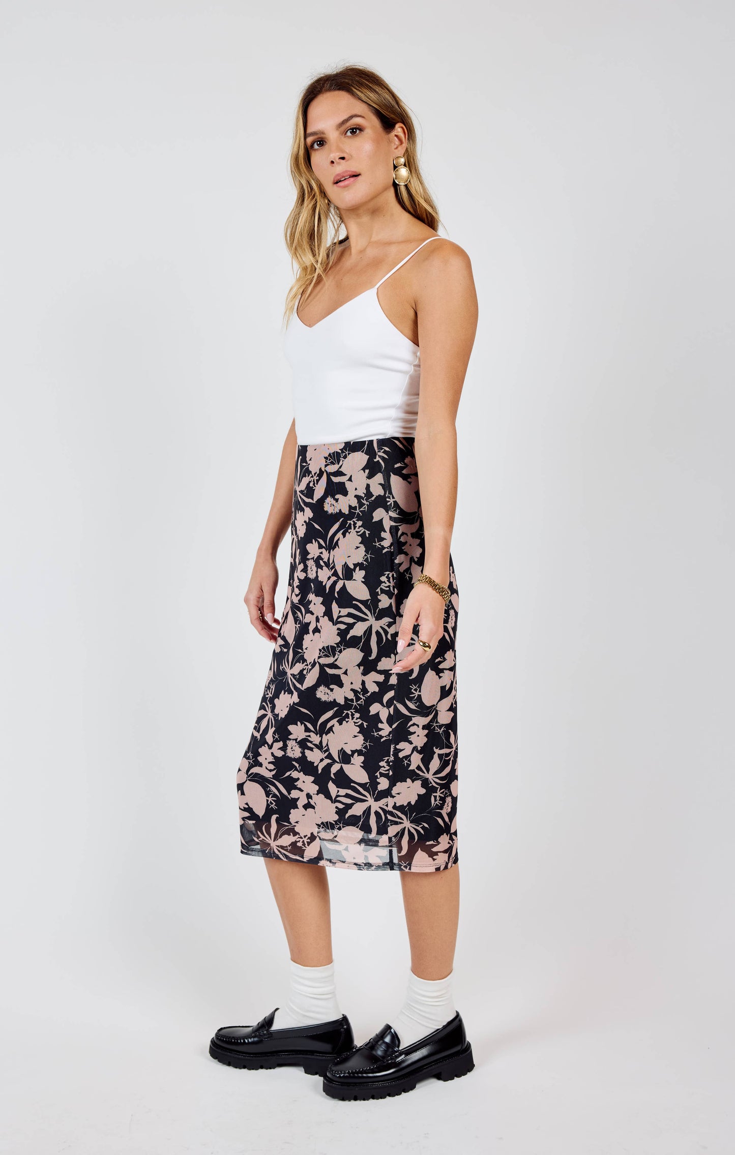 Sadie & Sage - Rejuvenate Mesh Midi Skirt