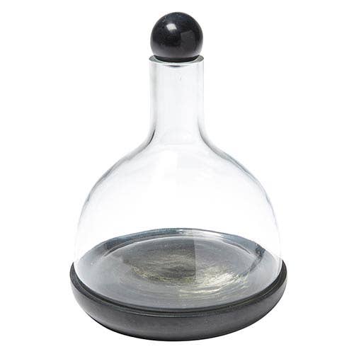 Santa Barbara Design Studio by Creative Brands - Black Marble and Glass Wine Carafe