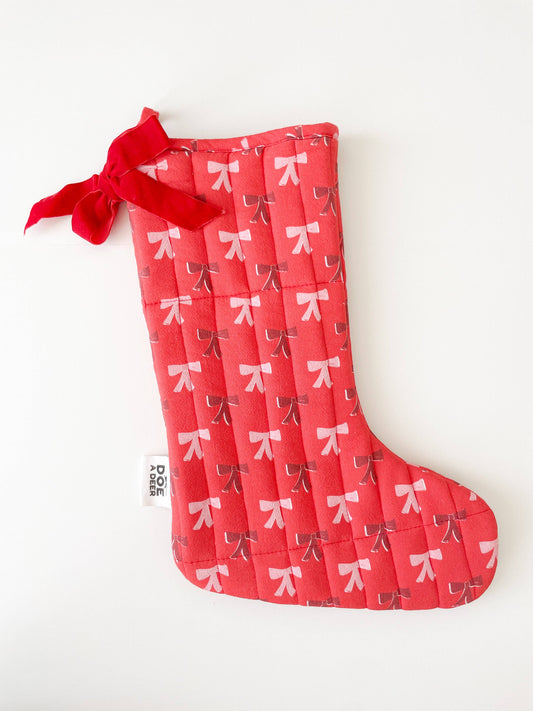 Doe A Deer - Put A Bow On It Christmas Stocking