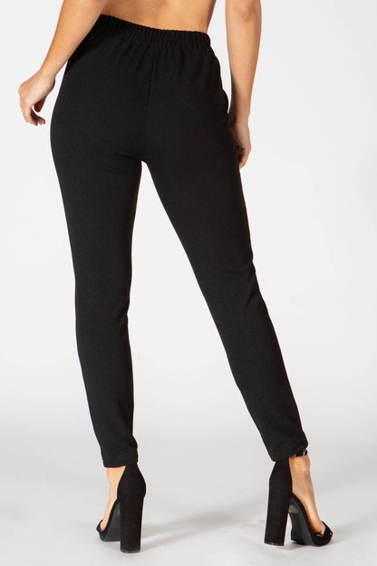 S&G Apparel - Black Skinny Slack Dress Pants