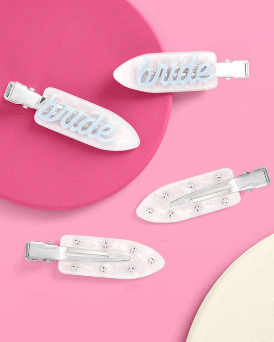 xo, Fetti - Something Blue Clips, set of 4