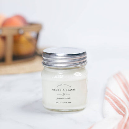 Antique Candle Co.® - Soy Wax Mason Jar Candle - Georgia Peach - 2 oz.