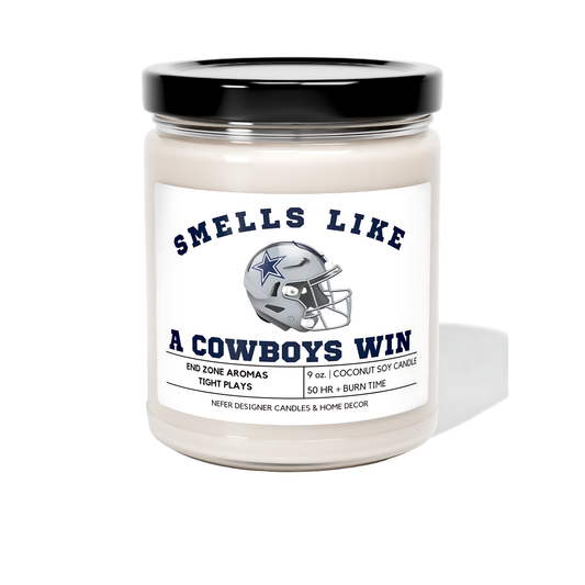 Nefer Designer Candles & Home Decor - Smells Like a Dallas Cowboys Win