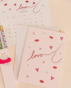 Karen Adams Designs - Love Stitch Greeting Card