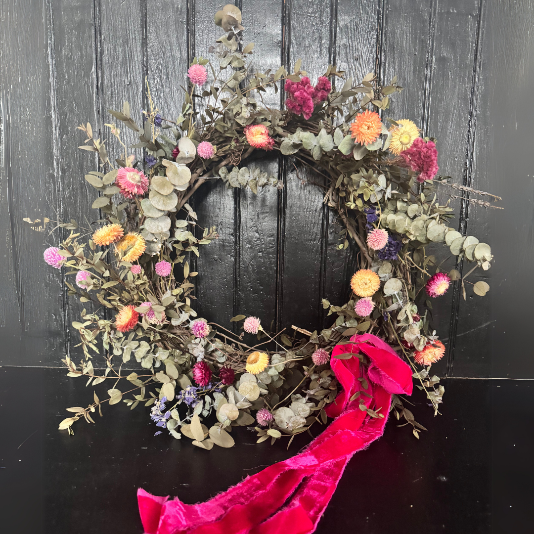 Dried Floral Indoor Wreath Workshop