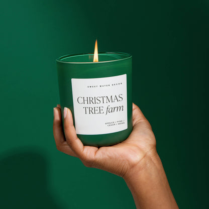 Sweet Water Decor - Christmas Tree Farm Matte Soy Candle - 15 oz