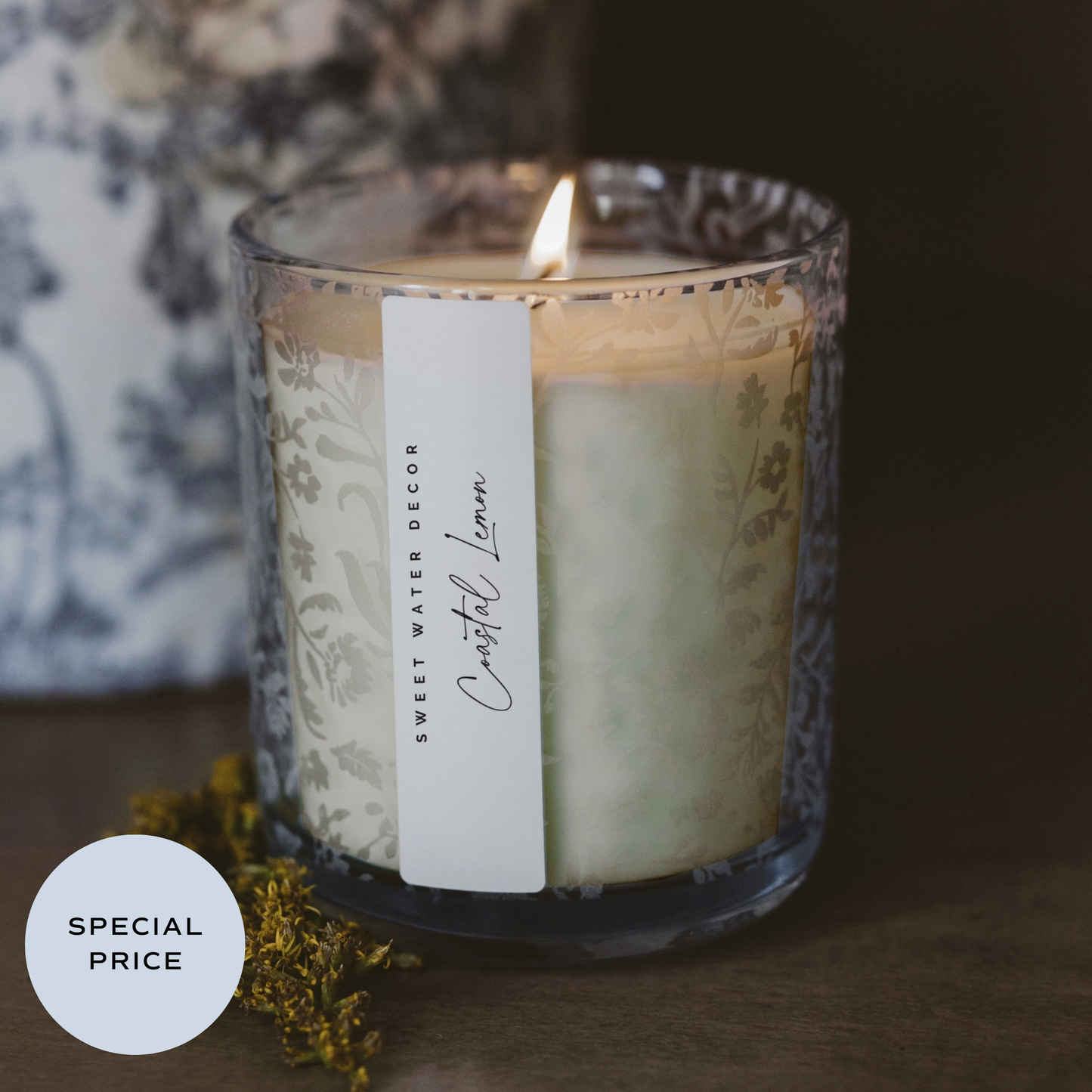 Sweet water decor soy candle lavender and sage