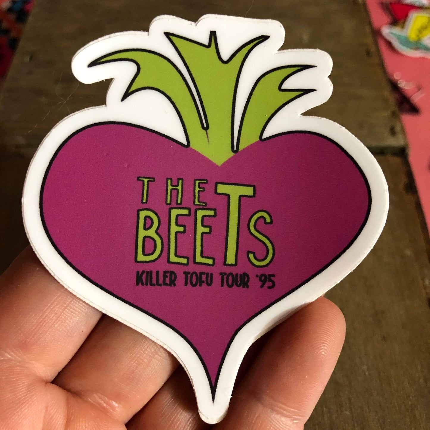 Foxy Hipster - The Beets Doug Vinyl Sticker