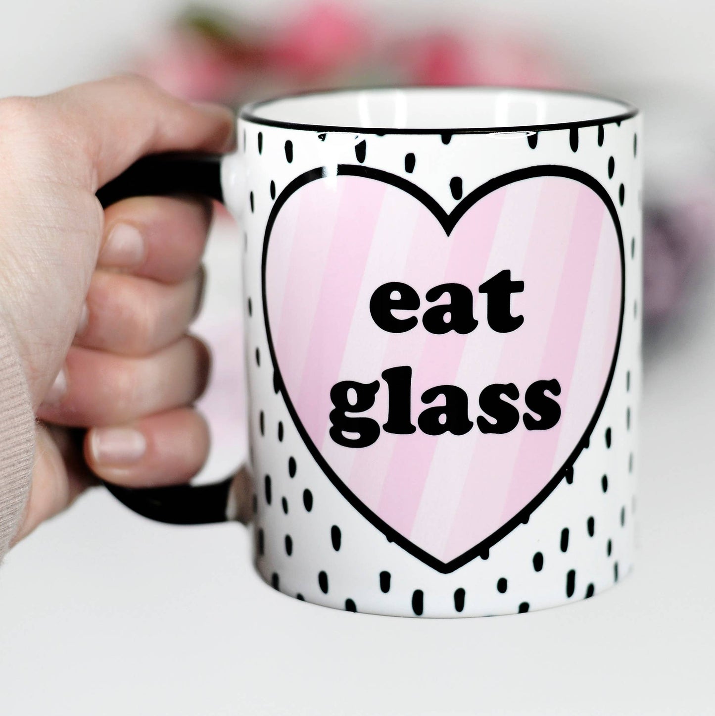 Mugsby - Eat Glass Valentine's Ceramic Mug